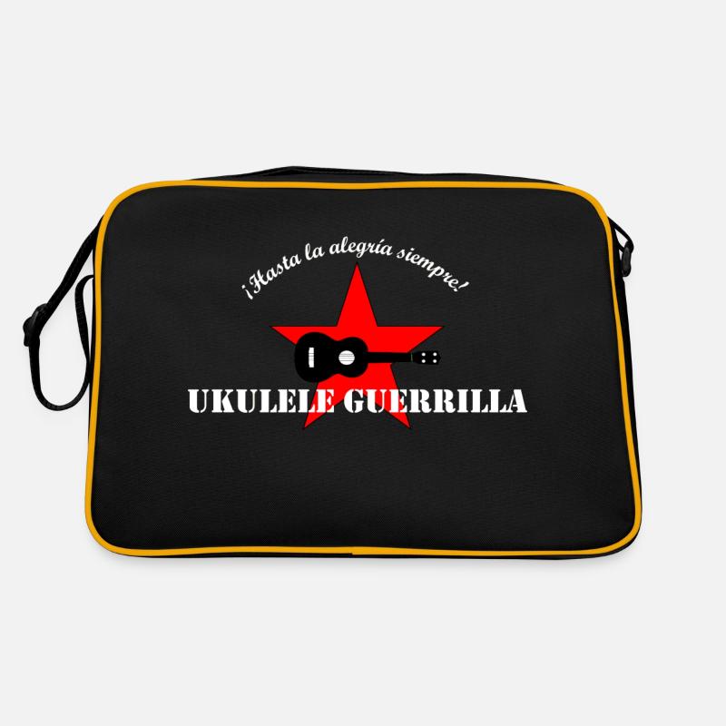 Ukulélé Guerilla - Sac Retro - noir/or