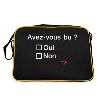 Avez vous bu ? - Sac Retro - noir/or - Dos