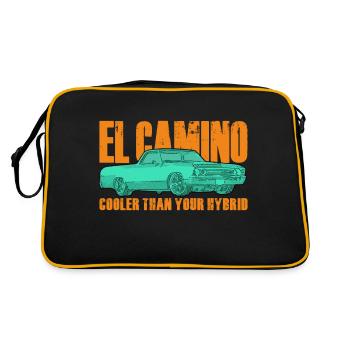 el camino cooler als hybrid - Retro Tasche - Schwarz/Gold - Hinten