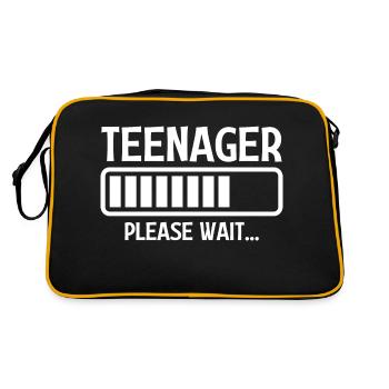 Adolescent S’il vous plaît attendre - Sac Retro - noir/or - Dos