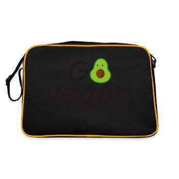 Go vegan - Sac Retro - noir/or - Dos