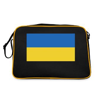 drapeau de l’Ukraine - Sac Retro - noir/or - Dos