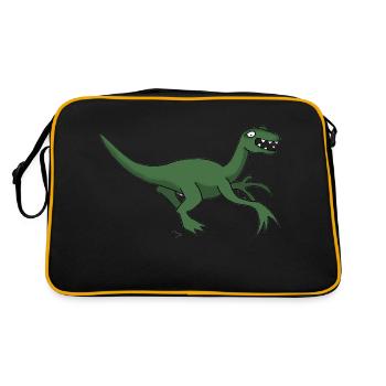 Dino 22 - Retro Bag - black/gold - Back