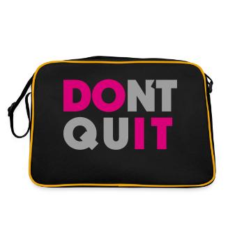 dont quit do it - Retro Bag - black/gold - Back