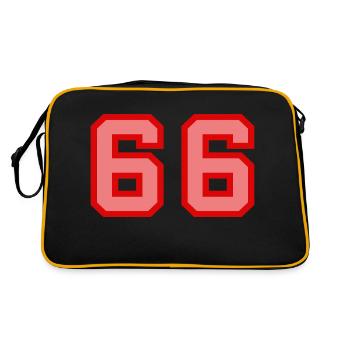 Cool Retro Retrostyle Numéro de maillot numéro de dos - Sac Retro - noir/or - Dos