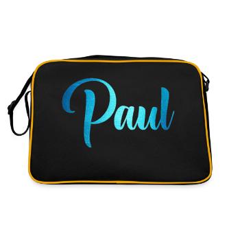 Paul - Retro Bag - black/gold - Back
