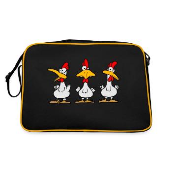 Poussin - Sac Retro - noir/or - Dos