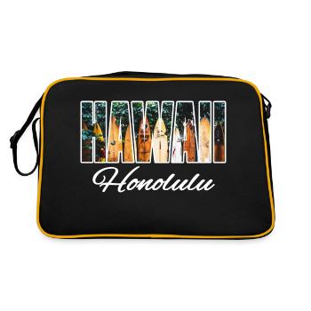hawaii honolulu - Retro Bag - black/gold - Back