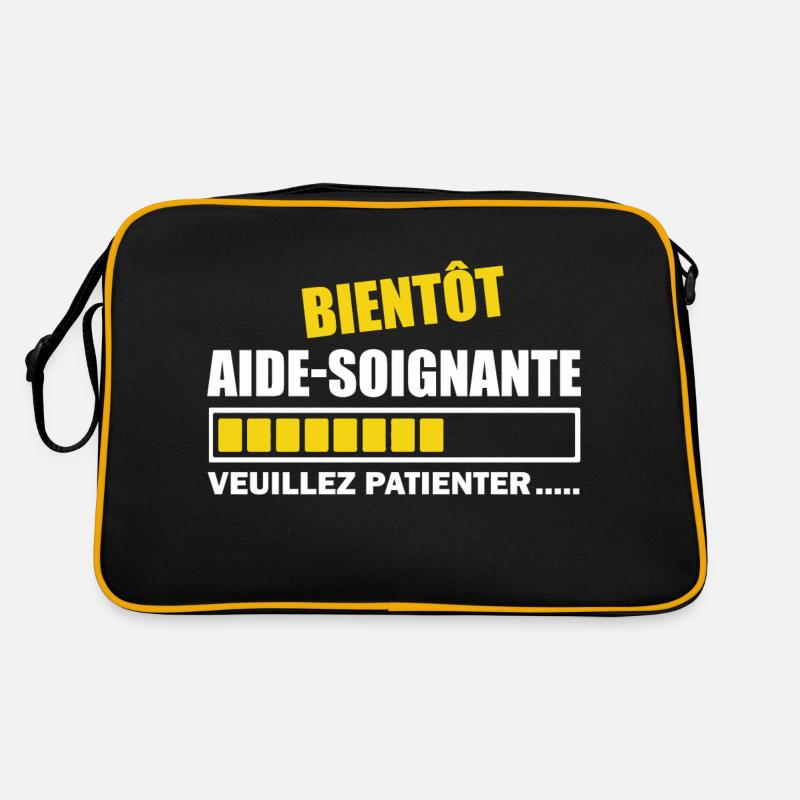 Bientôt aide-soignante / future aide-soignante Sac Retro