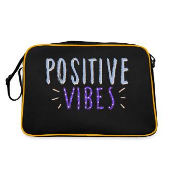 ondes positives - Sac Retro - noir/or - Dos