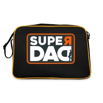 SUPER DAD - Sac Retro - noir/or - Dos