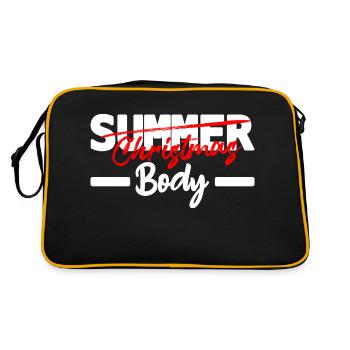 christmas body - humour noël - Sac Retro - noir/or - Dos