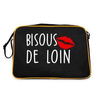 Bisous de loin - Sac Retro - noir/or - Dos