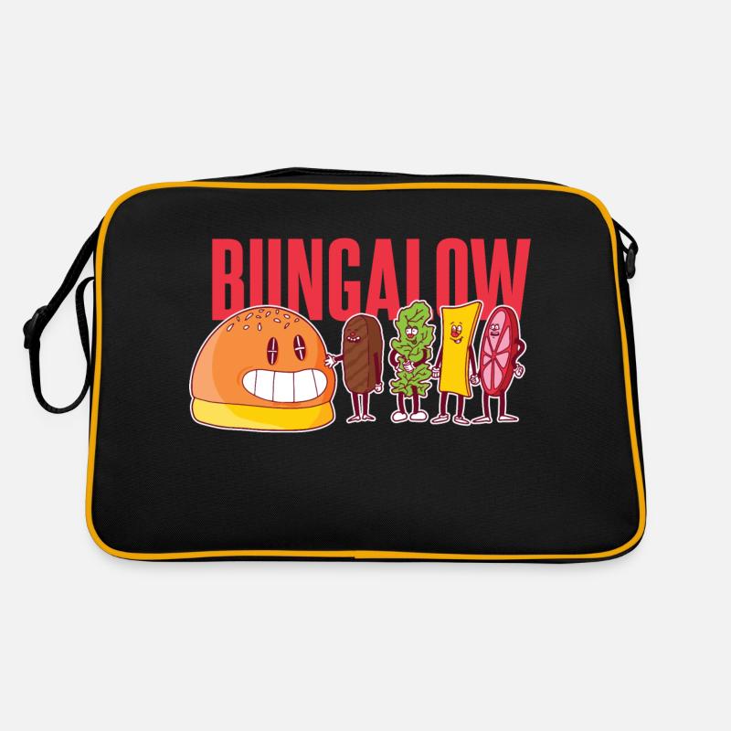 Bungalow burger komponenten Bungalow burger kompon Retro Tasche