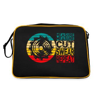 Mesure Coupe Jurer Répéter Charpentier - Sac Retro - noir/or - Dos