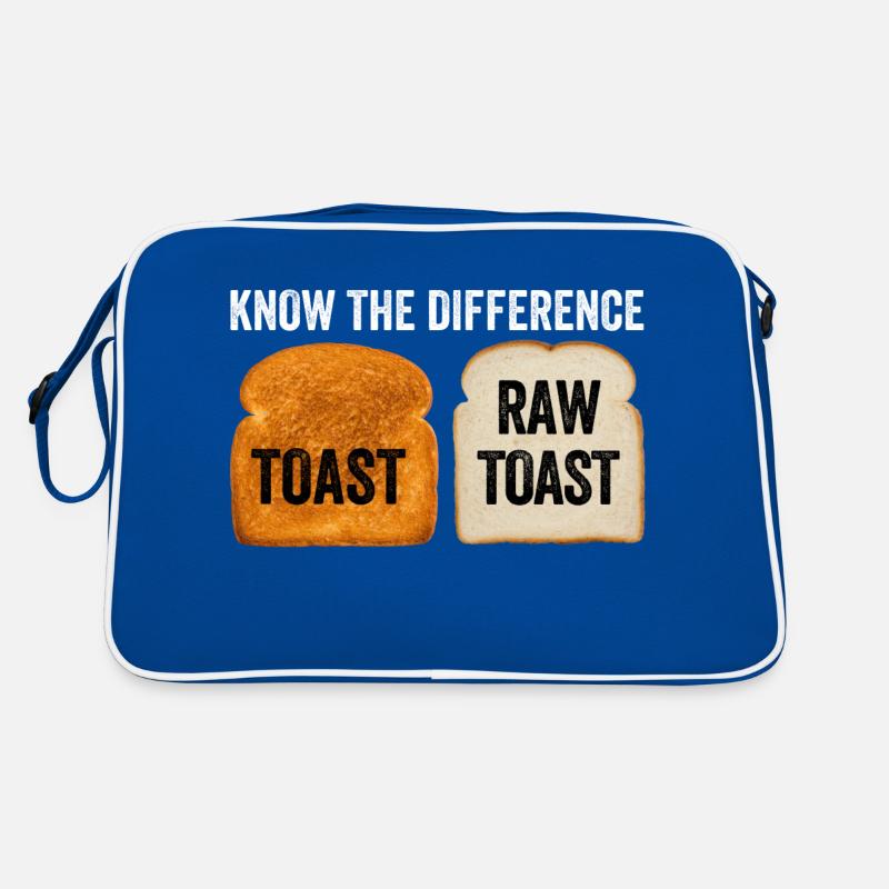 Know The Difference Toast Toast Breakfast lover Retro Bag