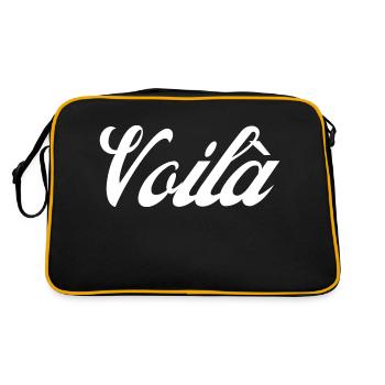 Voilà idee cadeau - Sac Retro - noir/or - Dos