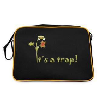Piège à mouches de Vénus - Sac Retro - noir/or - Dos
