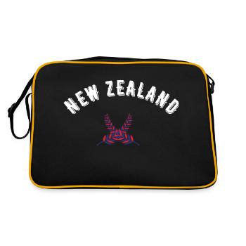 New Zealand - Sac Retro - noir/or - Dos