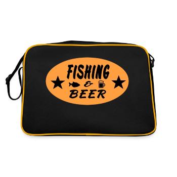 Angling - Retro Bag - black/gold - Back
