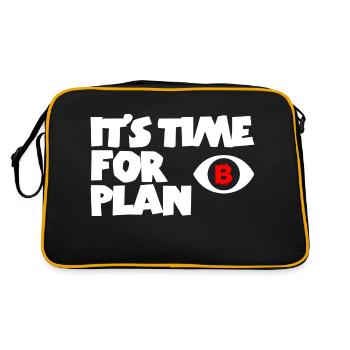 Bitcoin Trading Crypto Aktien - Retro Tasche - Schwarz/Gold - Hinten