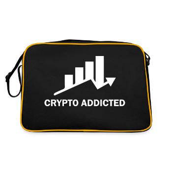 Trading de Bitcoin et d'actions cryptographiques - Sac Retro - noir/or - Dos
