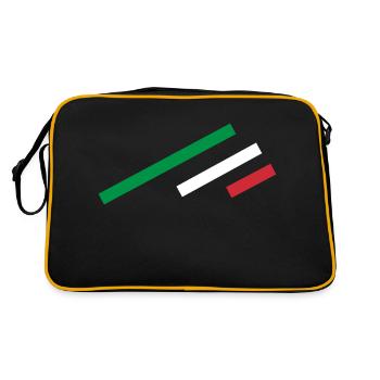 Italie Stripe - Sac Retro - noir/or - Dos
