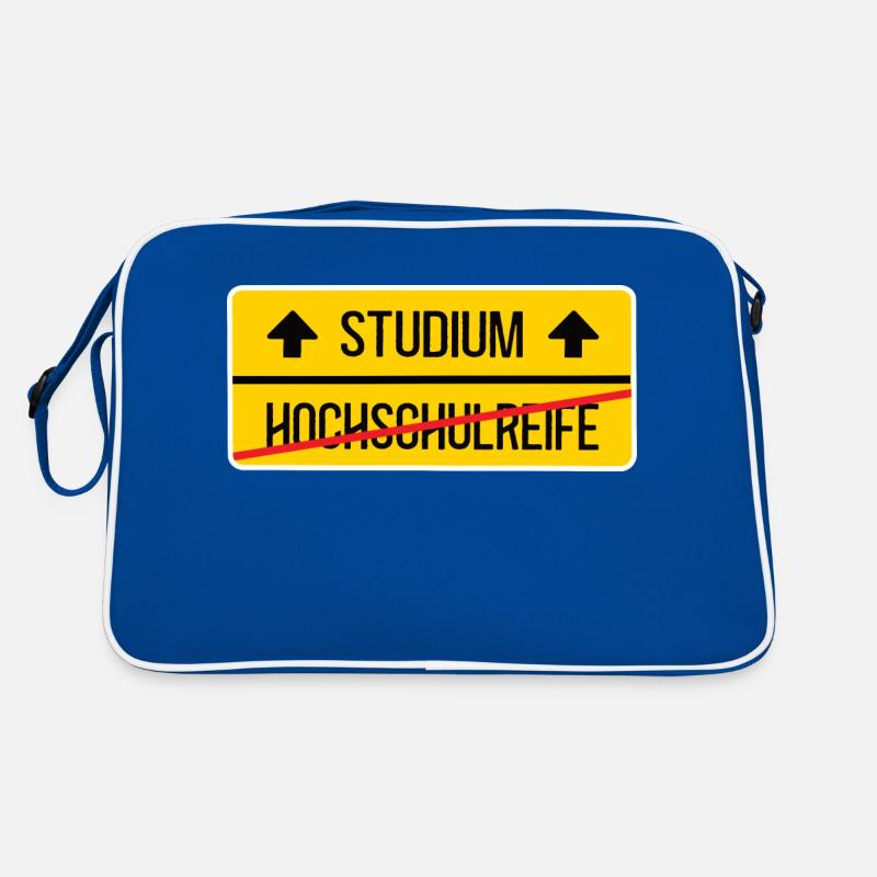 Studium Start Abi Bestanden Abitur Schulabschluss Retro Tasche