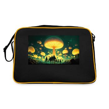 Ville champignons - Sac Retro - noir/or - Dos