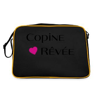 Copine rêvée - Sac Retro - noir/or - Dos