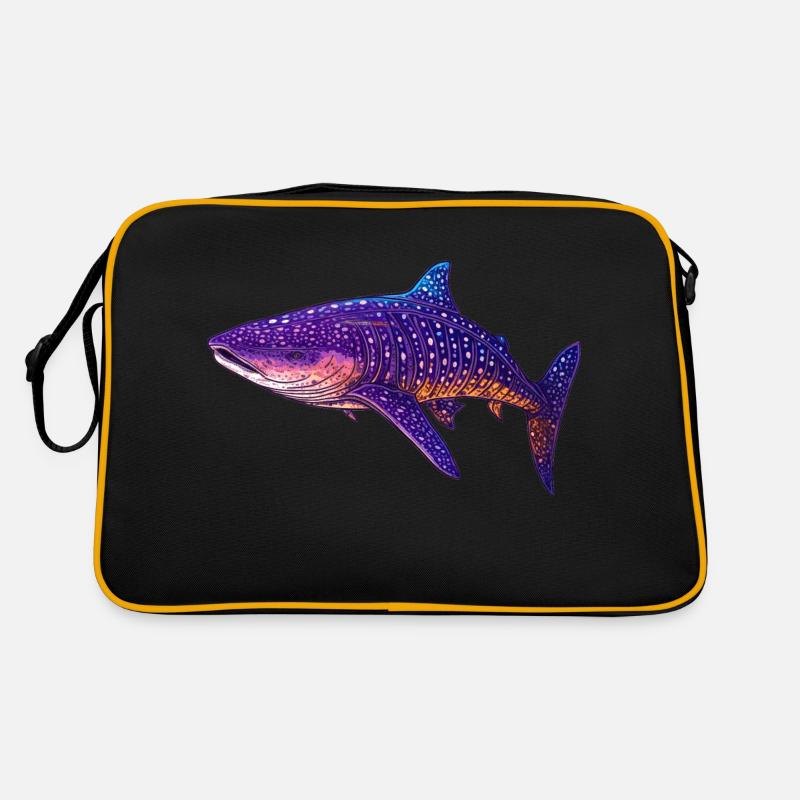 Ein farbenfroher Walhai ist ein prachtvolles Tier Retro Tasche