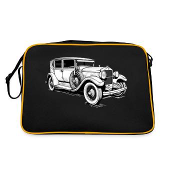 Voiture vintage - Sac Retro - noir/or - Dos