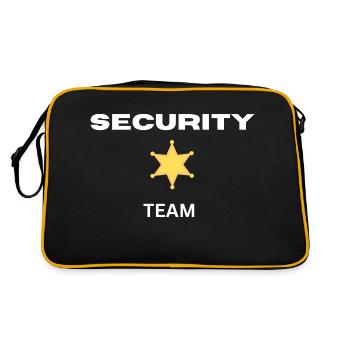 security 2 - Retro Tasche - Schwarz/Gold - Hinten