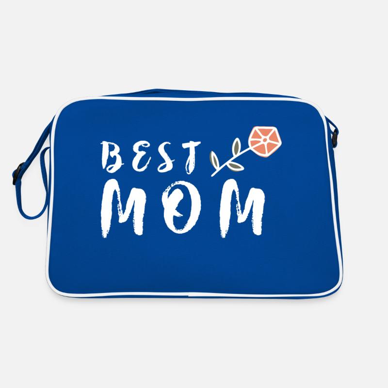 Best Mom Muttertag Beste Mama Geschenk Blume Retro Tasche