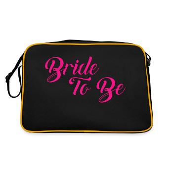 BRIDE TO BE - Retro Bag - black/gold - Back