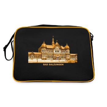 Bad Salzungen Heilbad Sole Wartburgkreis Thüringen - Retro Bag - black/gold - Back