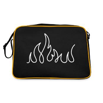 Feu illustration - Sac Retro - noir/or - Dos