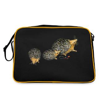 Hedgehog - Retro Bag - black/gold - Back