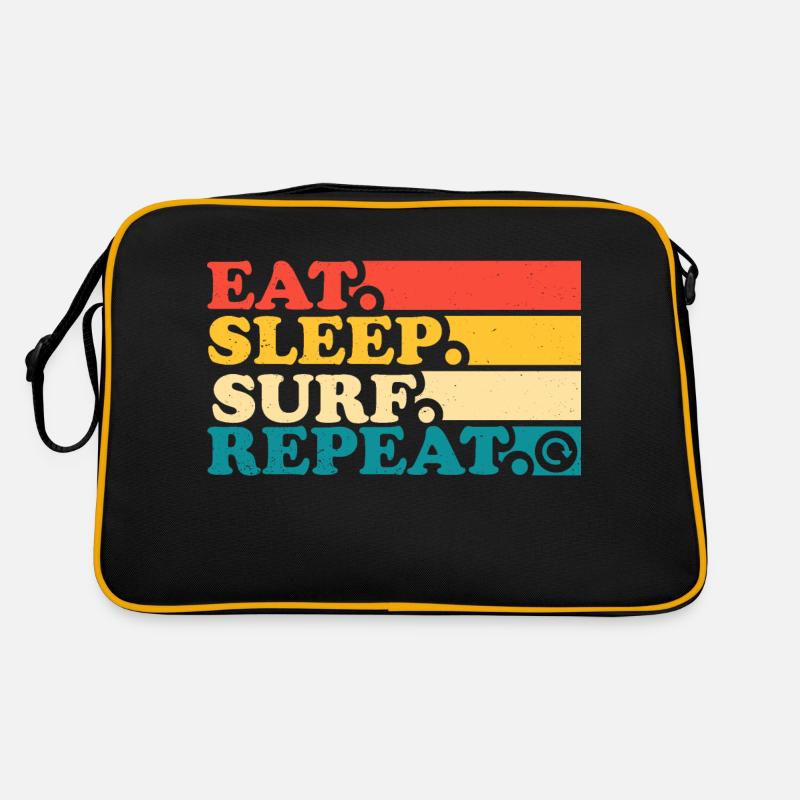 Eat Sleep Surf Repeat Retro Bag