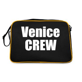 Venice Crew - Retro Tasche - Schwarz/Gold - Hinten