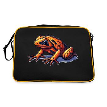 Poison dart frog dans les graphiques rétro 8 bits pixel - Sac Retro - noir/or - Dos