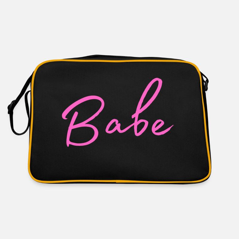 Babe - Retro Tasche - Schwarz/Gold