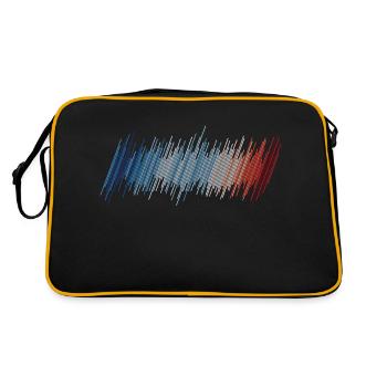 Design Warming Stripes - Sac Retro - noir/or - Dos