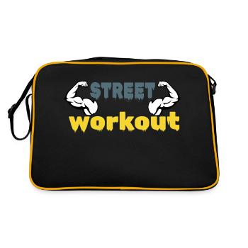 Street-Workout - Retro Tasche - Schwarz/Gold - Hinten
