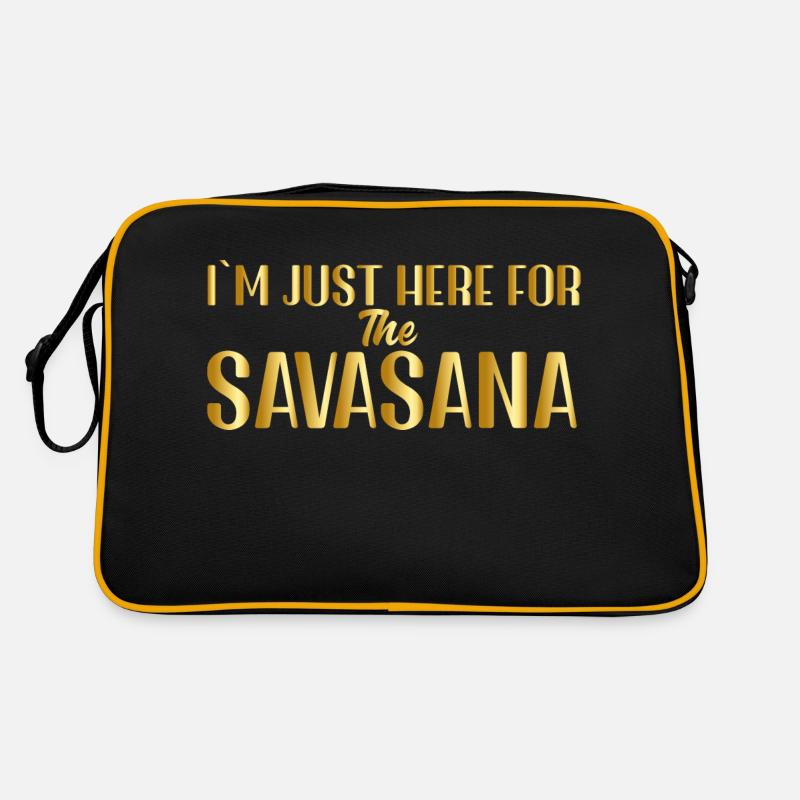 I m just here for the Savasana Retro Tasche
