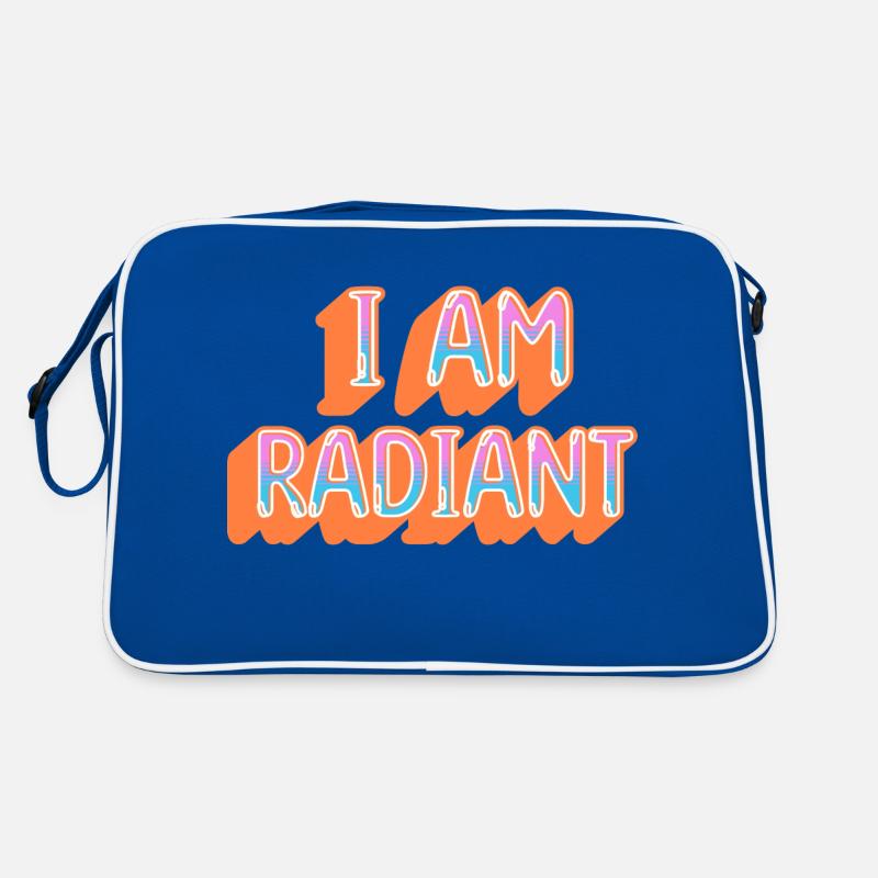 Ich bin strahlend Retro Tasche