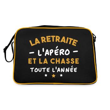 Retreat and Hunting - Retro Bag - black/gold - Back
