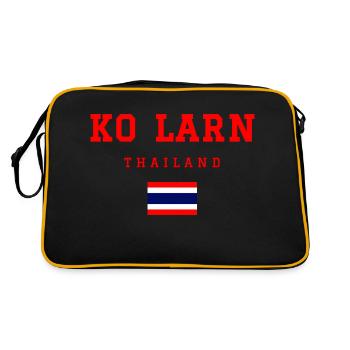 Ko Larn, Thailand - Retro Bag - black/gold - Back
