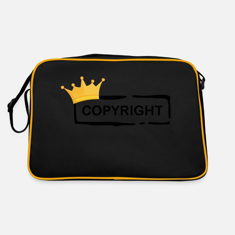 Copyright mit Krone Retro Tasche