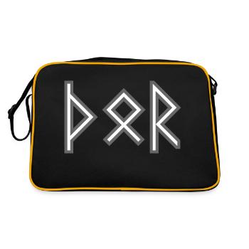 THOR - Retro Tasche - Schwarz/Gold - Hinten